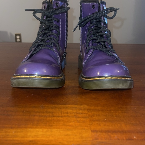 Dr. Marten Youth 1460 Purple Zip/Lace Boots. U.S. 3. - Picture 2 of 16